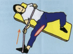 腿の内側のストレッチング